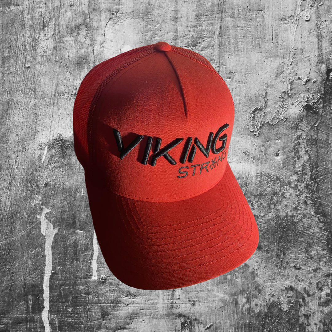 Viking Strong WAR Line Trucker Snapback Hat