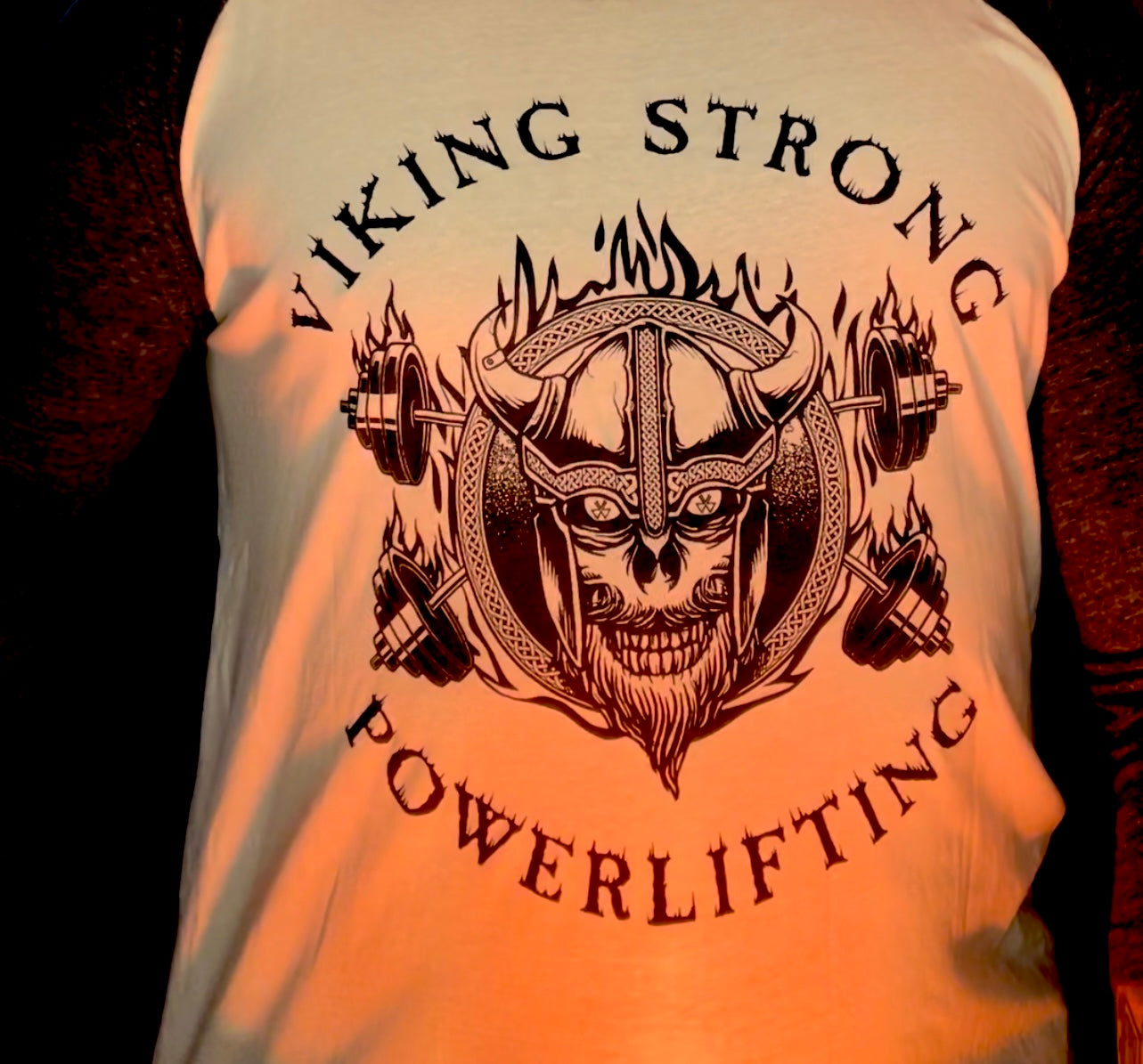 VIKING STRONG POWERLIFTING BASEBALL 3/4 SLEEVE