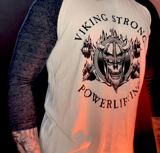 VIKING STRONG POWERLIFTING BASEBALL 3/4 SLEEVE