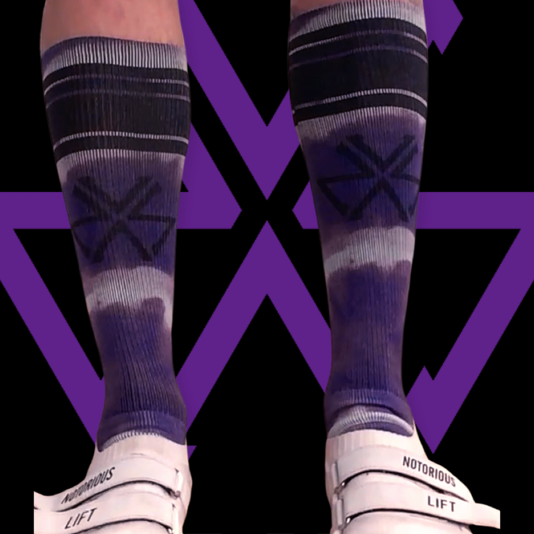 Viking Strong Purple Deadlift Socks