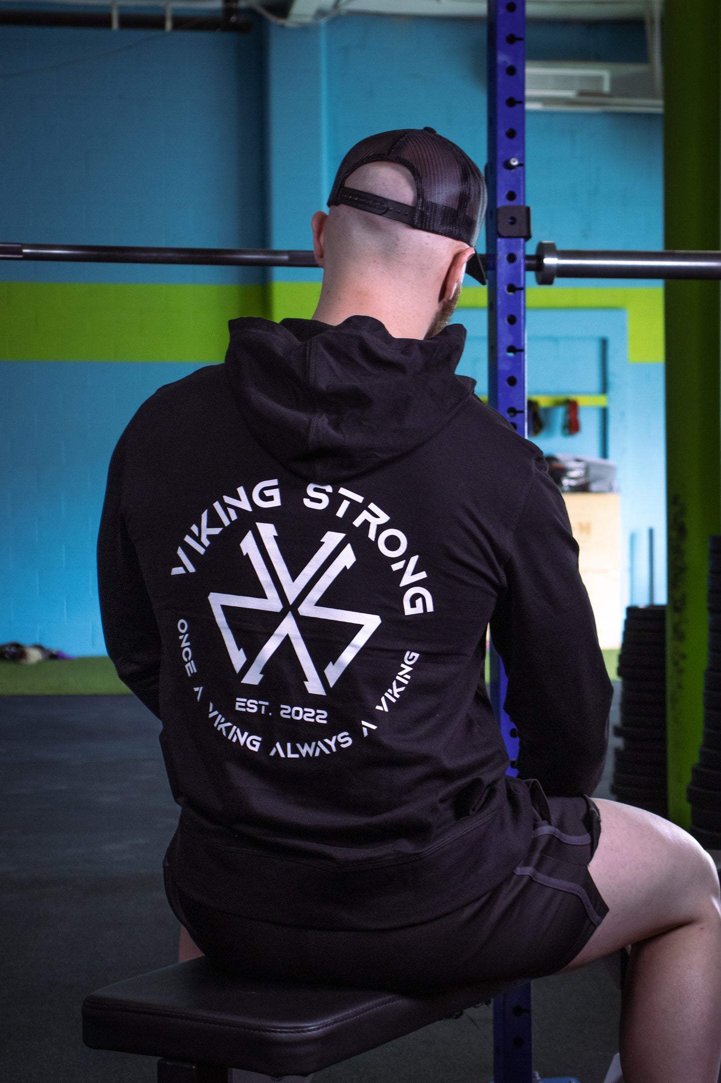 Viking Strong Black Pullover Hoodie