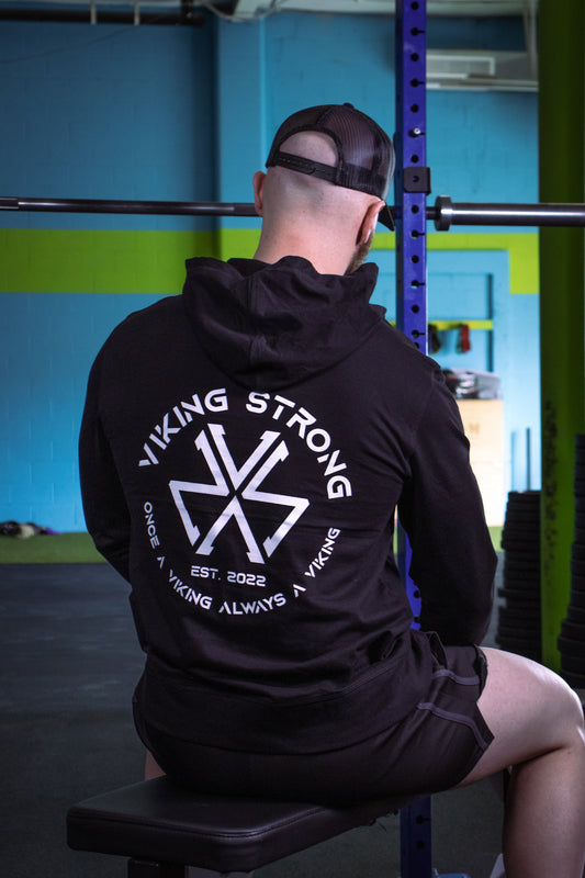 Viking Strong Black Pullover Hoodie